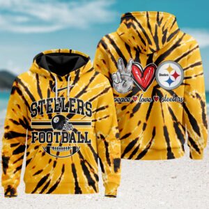 Pittsburgh Steelers Rolling Stones Zebra NFL Hoodie Pittsburgh Steelers Rolling Stones Zebra NFL Hoodie