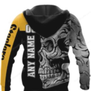 Pittsburgh Steelers Skull Fury NFL Hoodie