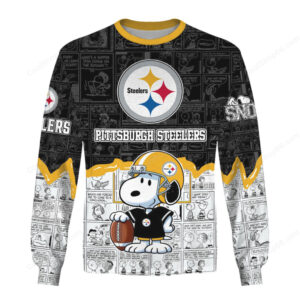 Pittsburgh Steelers Snoopy Cartoon NFL Hoodie Pittsburgh Steelers Snoopy Cartoon NFL Hoodie