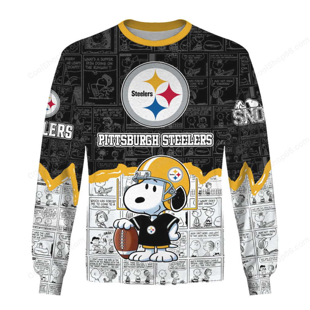 Pittsburgh Steelers Snoopy Cartoon NFL Hoodie Pittsburgh Steelers Snoopy Cartoon NFL Hoodie