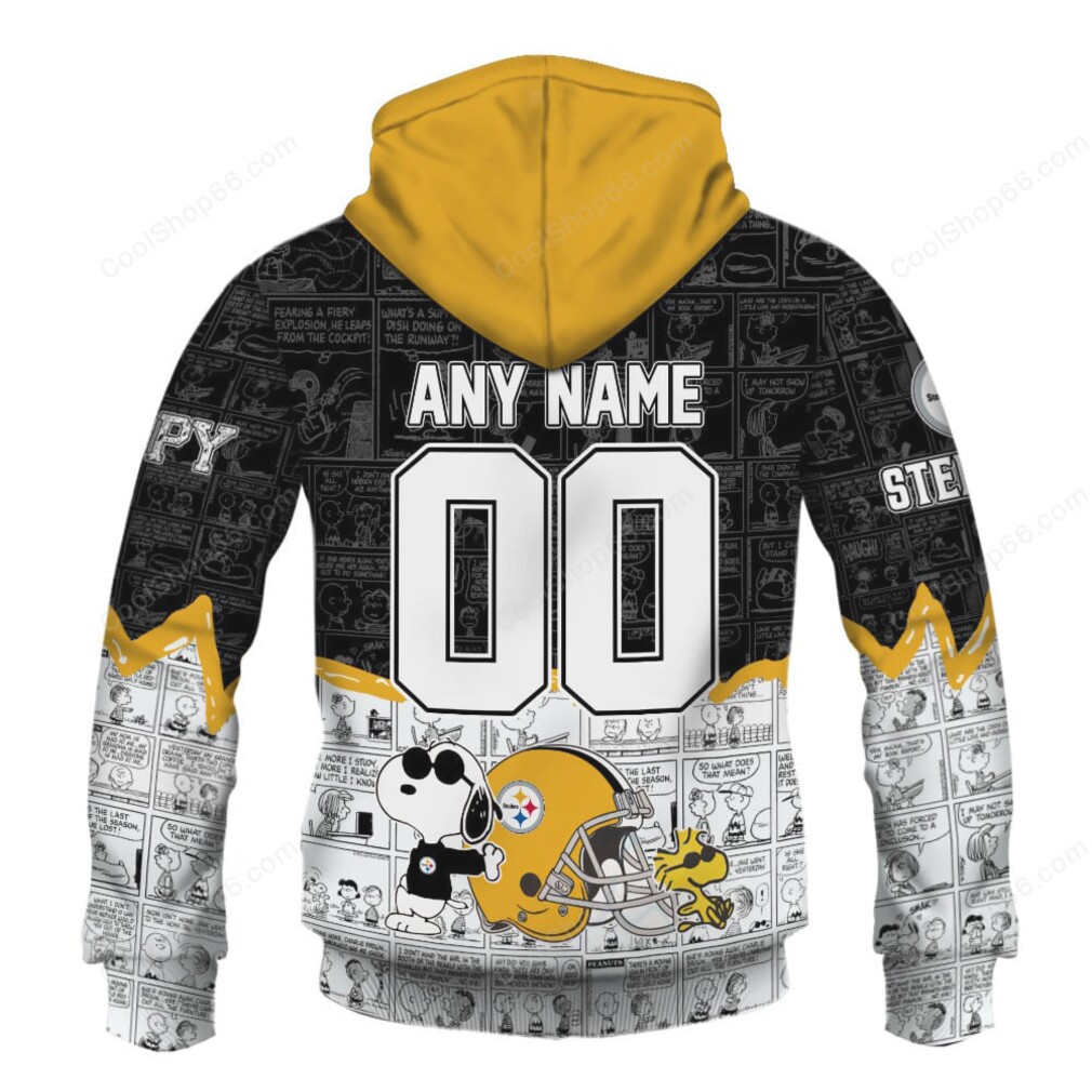 Pittsburgh Steelers Snoopy Cartoon NFL Hoodie Pittsburgh Steelers Snoopy Cartoon NFL Hoodie