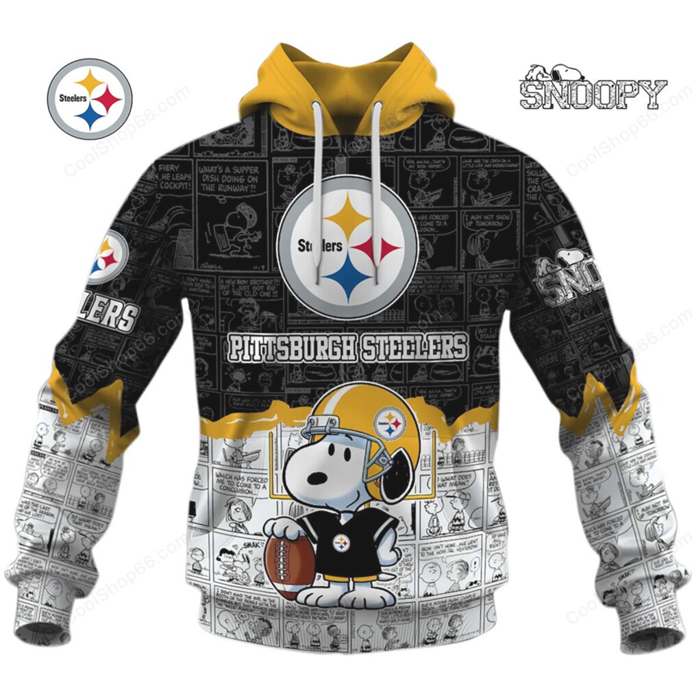 Pittsburgh Steelers Snoopy Cartoon NFL Hoodie Pittsburgh Steelers Snoopy Cartoon NFL Hoodie