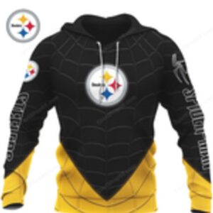 Pittsburgh Steelers Spider Man Themed NFL Hoodie