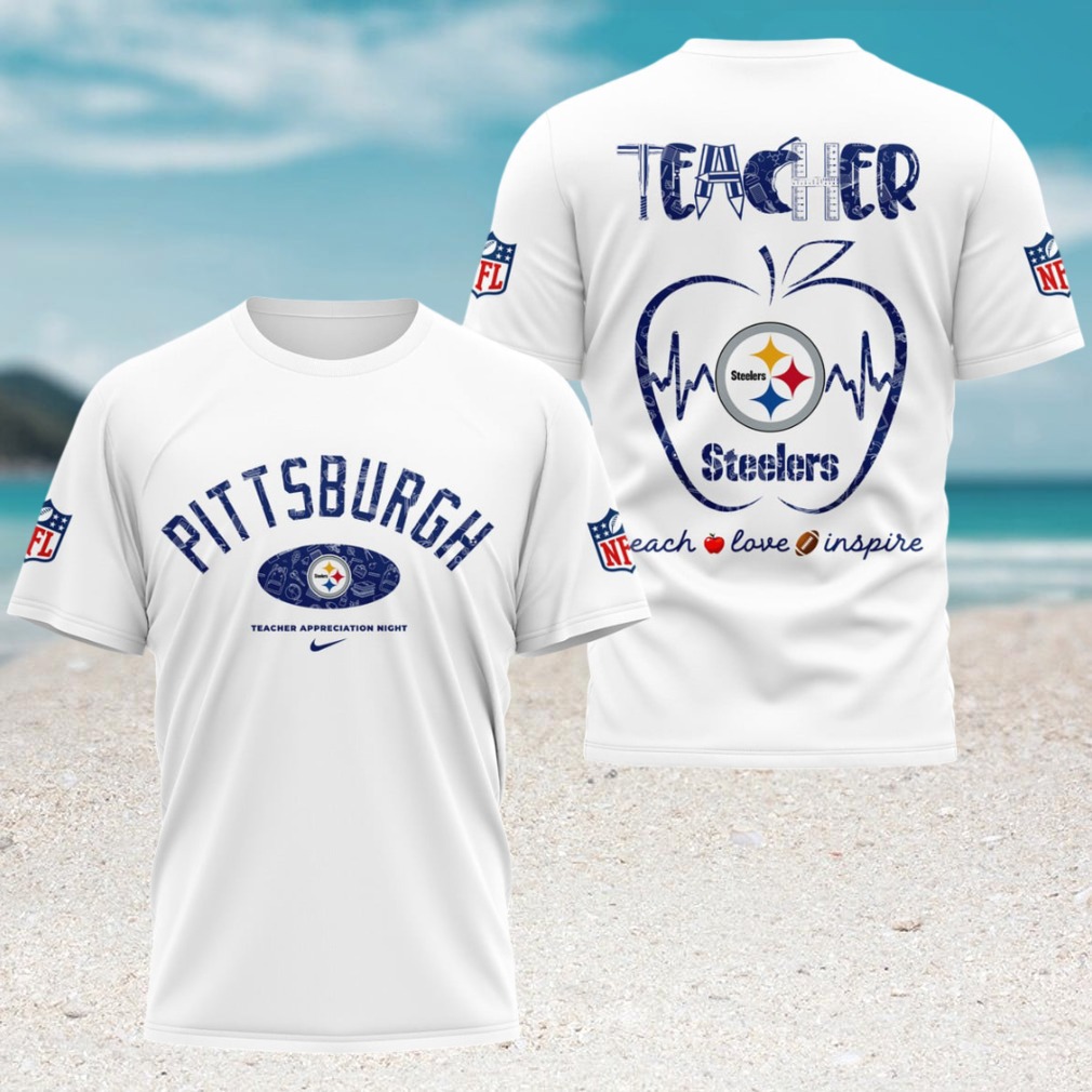 Pittsburgh Steelers Teacher Apple Teach Love Inspire Game Day NFL Football Jersey Pittsburgh Steelers Teacher Apple Teach Love Inspire Game Day NFL Football Jersey