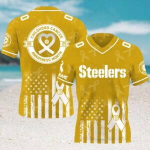 Pittsburgh Steelers x Childhood Cancer Awareness Month NFL Gameday Jersey Pittsburgh Steelers x Childhood Cancer Awareness Month NFL Gameday Jersey