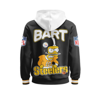 Pittsburgh Steelers x The Simpsons Bart Simpson Hoodie Pittsburgh Steelers x The Simpsons Bart Simpson Hoodie