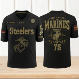 Pittsburgh Steelers x U.S Marine Corps Dark Gameday Jersey