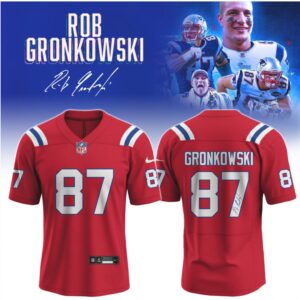 Rob Gronkowski New England Patriots 87 Signature Series Performance Football Fan Jersey