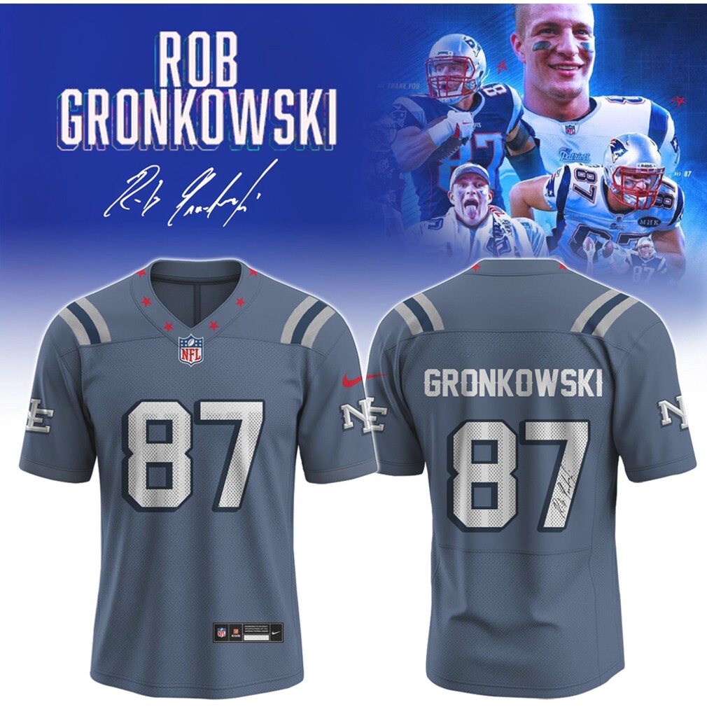 Rob Gronkowski New England Patriots 87 Signature Series Performance Football Fan Jersey Rob Gronkowski New England Patriots 87 Signature Series Performance Football Fan Jersey