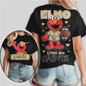 Saints Football Official NFL Elmo Fan 3D Shirt