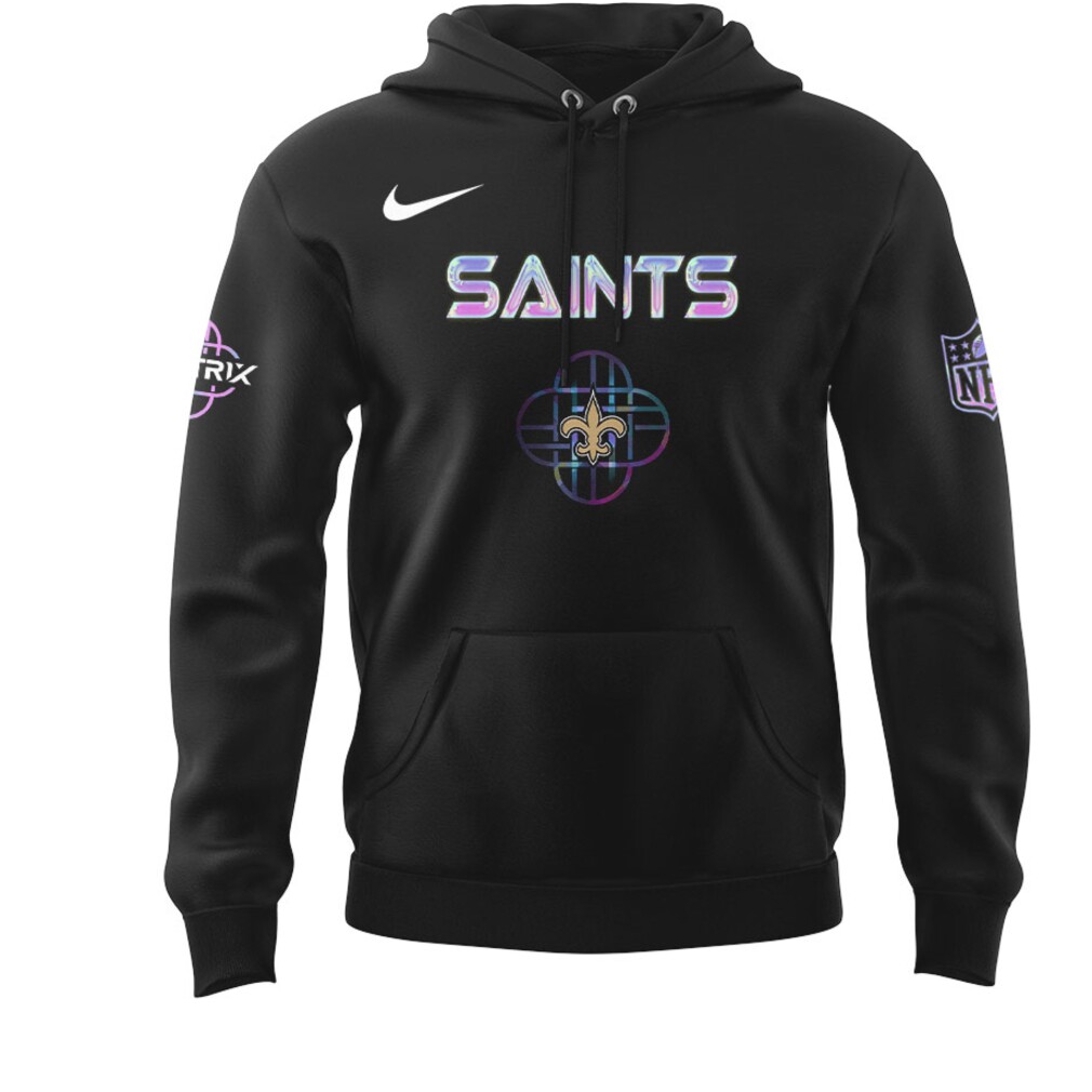 Saints KPop Demon Hunters NFL Fan Football x Kpop Hoodie Saints KPop Demon Hunters NFL Fan Football x Kpop Hoodie