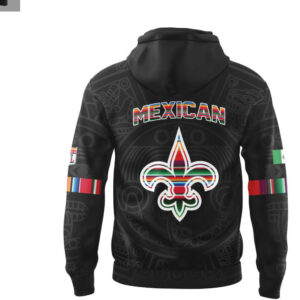 Saints Mexican Heritage NFL Football Fan Hoodie