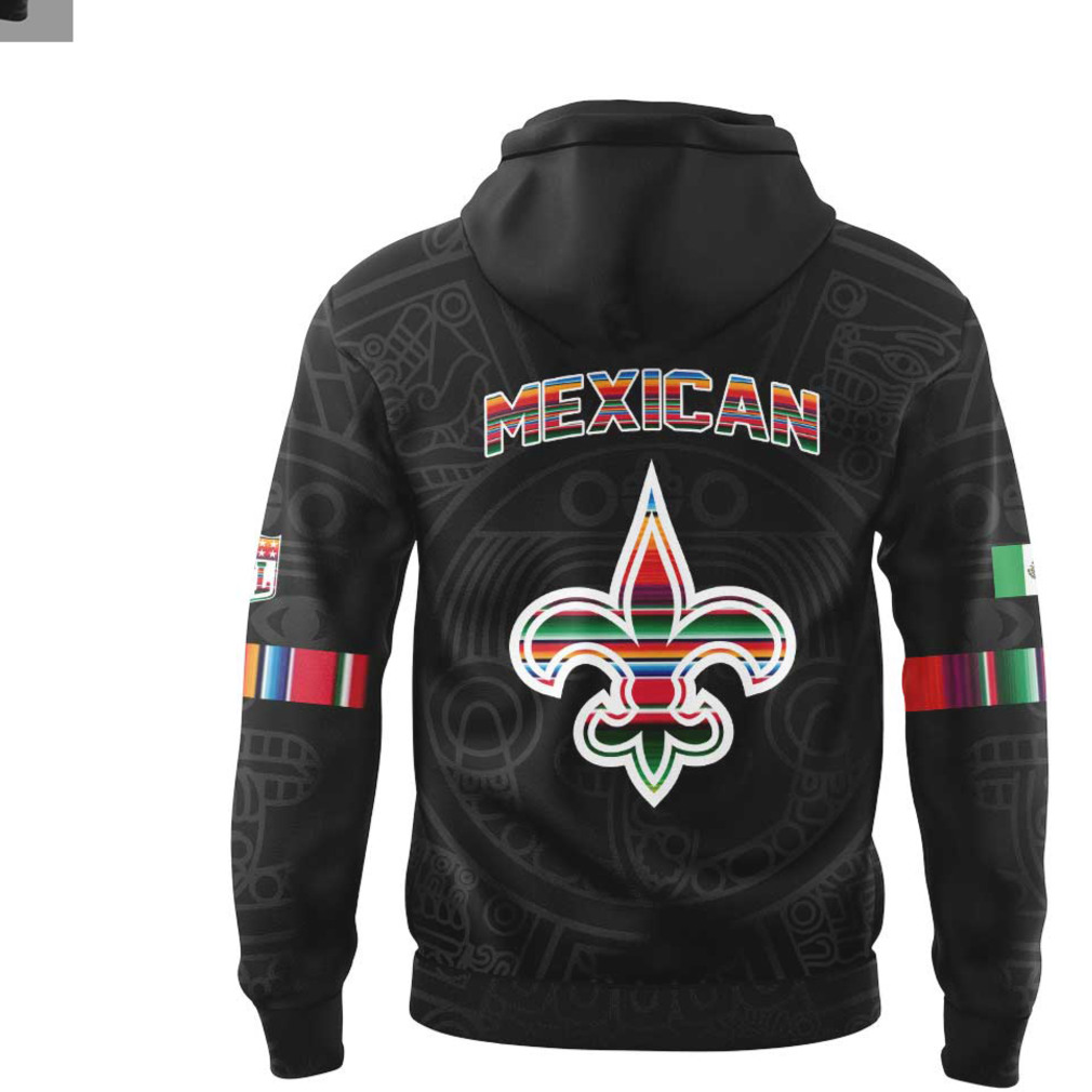 Saints Mexican Heritage NFL Football Fan Hoodie Saints Mexican Heritage NFL Football Fan Hoodie