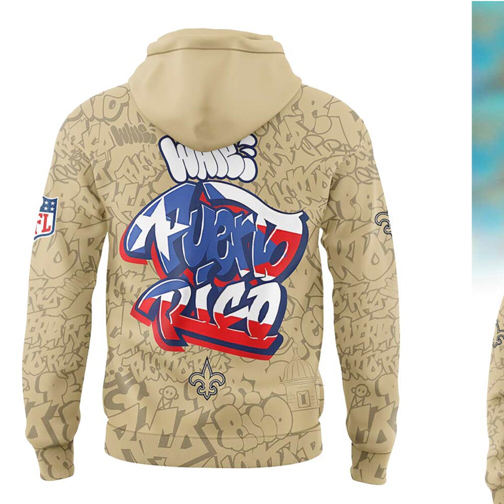 Saints Puerto Rico Heritage NFL Fan Hoodie Saints Puerto Rico Heritage NFL Fan Hoodie