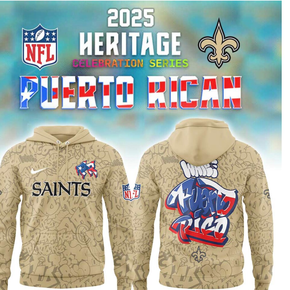 Saints Puerto Rico Heritage NFL Fan Hoodie Saints Puerto Rico Heritage NFL Fan Hoodie