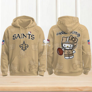 Saints x Hello Kitty NFL Fan Football Hoodie