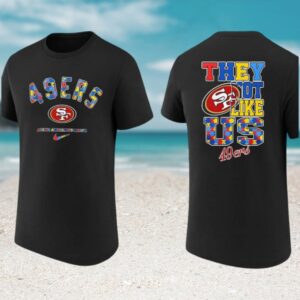 San Francisco 49ers Autism Awareness Month They Not Like Us Puzzle T Shirt