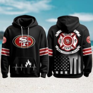 San Francisco 49ers Firefighter NFL Fan Football Hoodie San Francisco 49ers Firefighter NFL Fan Football Hoodie
