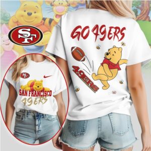 San Francisco 49ers Football Official NFL Winnie The Pooh Fan Shirt