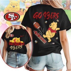 San Francisco 49ers Football Official NFL Winnie The Pooh Fan Shirt