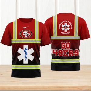 San Francisco 49ers Gameday Playoffs 2026 NFL National EMT & Paramedic Day 3D Shirt San Francisco 49ers Gameday Playoffs 2026 NFL National EMT & Paramedic Day 3D Shirt