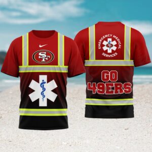 San Francisco 49ers Gameday Playoffs 2026 NFL National EMT & Paramedic Day 3D Shirt