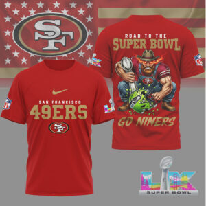 San Francisco 49ers Gameday Playoffs 2026 NFL Road To Super Bowl 3D Shirt