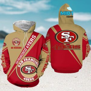 San Francisco 49ers NFL Go Niners Yellow Red NFL Hoodie San Francisco 49ers NFL Go Niners Yellow Red NFL Hoodie