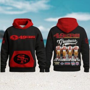 San Francisco 49ers NFL Legends Signatures Fan Hoodie San Francisco 49ers NFL Legends Signatures Fan Hoodie