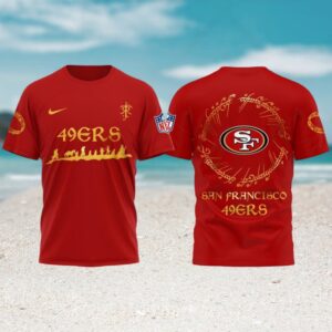 San Francisco 49ers NFL x Lord of the Rings Game Day NFL Football Jersey San Francisco 49ers NFL x Lord of the Rings Game Day NFL Football Jersey
