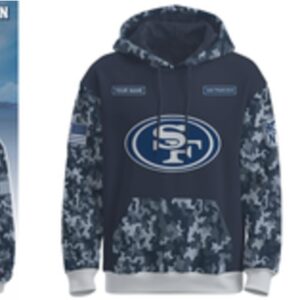 San Francisco 49ers Navy 250th Birthday NFL Hoodie