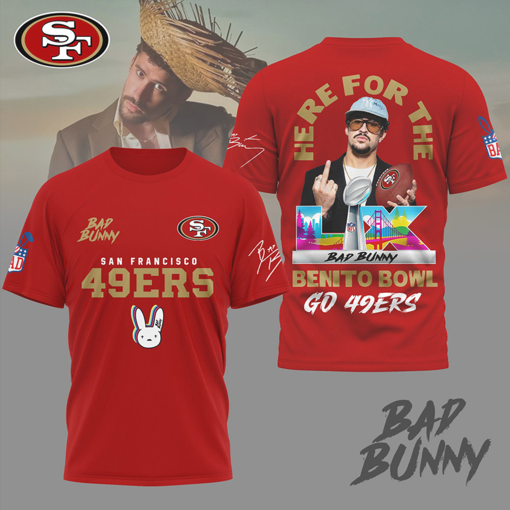 San Francisco 49ers Official NFL Benito Bowl 3D Shirt San Francisco 49ers Official NFL Benito Bowl 3D Shirt