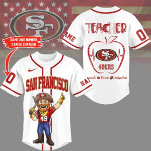 San Francisco 49ers Official NFL Teacher Appreciation Month Jersey Shirt San Francisco 49ers Official NFL Teacher Appreciation Month Jersey Shirt