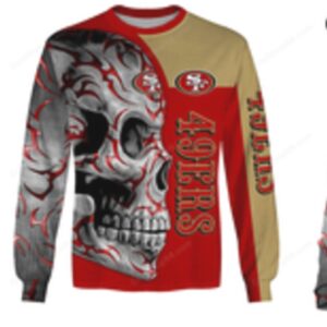 San Francisco 49ers Skull NFL Fan Football Hoodie San Francisco 49ers Skull NFL Fan Football Hoodie