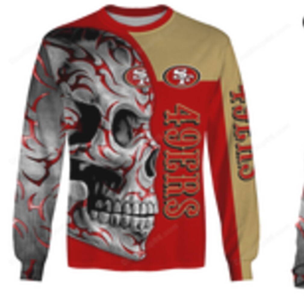San Francisco 49ers Skull NFL Fan Football Hoodie San Francisco 49ers Skull NFL Fan Football Hoodie
