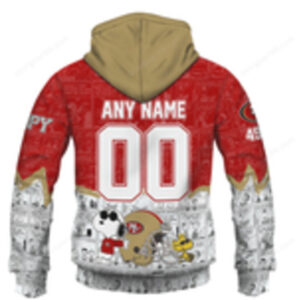 San Francisco 49ers Snoopy NFL Fan Football Hoodie