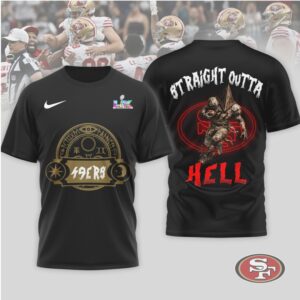 San Francisco 49ers “Straight Outta Hell” Horror Graphic T Shirt