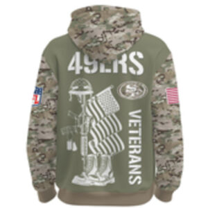 San Francisco 49ers Veteran Day 2025 NFL Hoodie