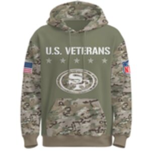 San Francisco 49ers Veteran Day 2025 NFL Hoodie