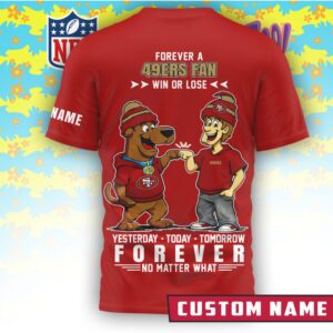 San Francisco 49ers x Scooby Doo Official 3D Shirt