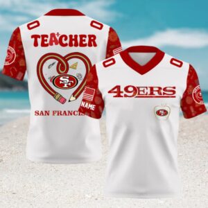 San Francisco 49ers x Teacher Football Gameday Jersey San Francisco 49ers x Teacher Football Gameday Jersey
