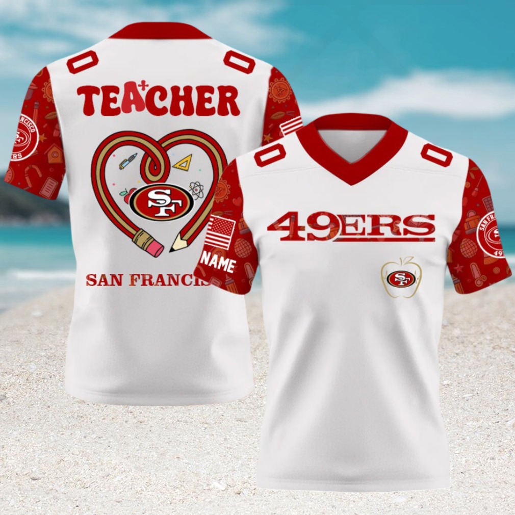 San Francisco 49ers x Teacher Football Gameday Jersey San Francisco 49ers x Teacher Football Gameday Jersey