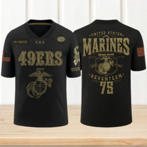 San Francisco 49ers x U.S Marine Corps Dark Gameday Jersey