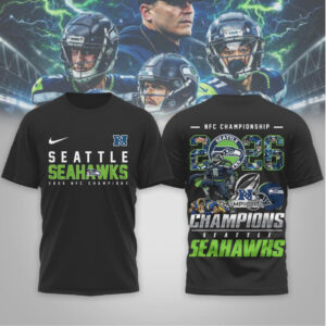 Seattle Seahawks 2026 NFC Champions Commemorative T Shirt Seattle Seahawks 2026 NFC Champions Commemorative T Shirt