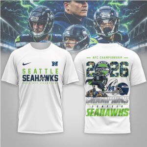 Seattle Seahawks 2026 NFC Champions Commemorative T Shirt