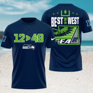 Seattle Seahawks Best In The West NFC West Champions 2025 Fan T Shirt Seattle Seahawks Best In The West NFC West Champions 2025 Fan T Shirt