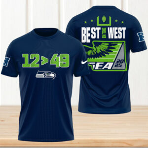 Seattle Seahawks Best In The West NFC West Champions 2025 Fan T Shirt