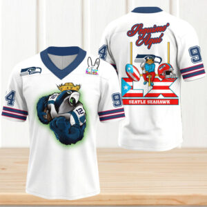 Seattle Seahawks Coqui Aqui Puerto Rico Flag Super Bowl LIX Jersey