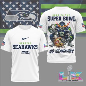 Seattle Seahawks Gameday Playoffs 2026 NFL Road To Super Bowl 3D Shirt Seattle Seahawks Gameday Playoffs 2026 NFL Road To Super Bowl 3D Shirt