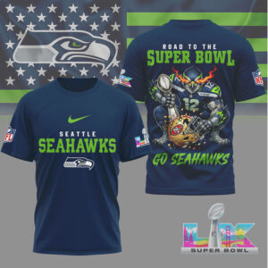 Seattle Seahawks Gameday Playoffs 2026 NFL Road To Super Bowl 3D Shirt